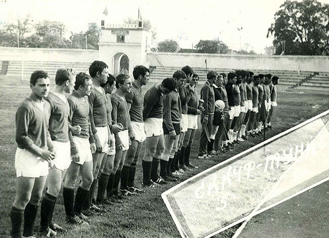 Перед игрой флотских команд СККЧФ - Тунис