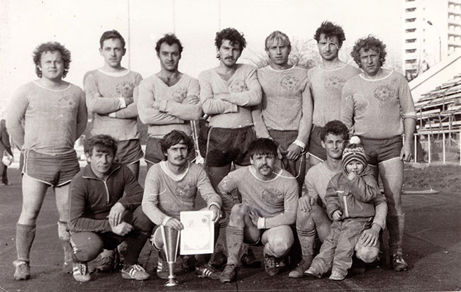 Команда Коралл - победитель Кубка Закрытия сезона. 1988 г.
