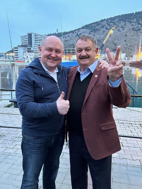 С Губернатором на праздновании годовщины Русской весны