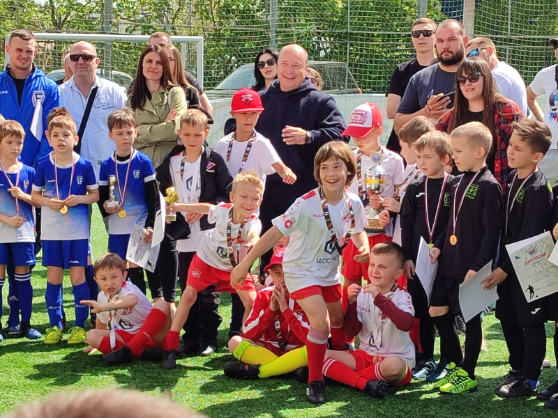 Команда Спартак - Юниор на церемонии награждения