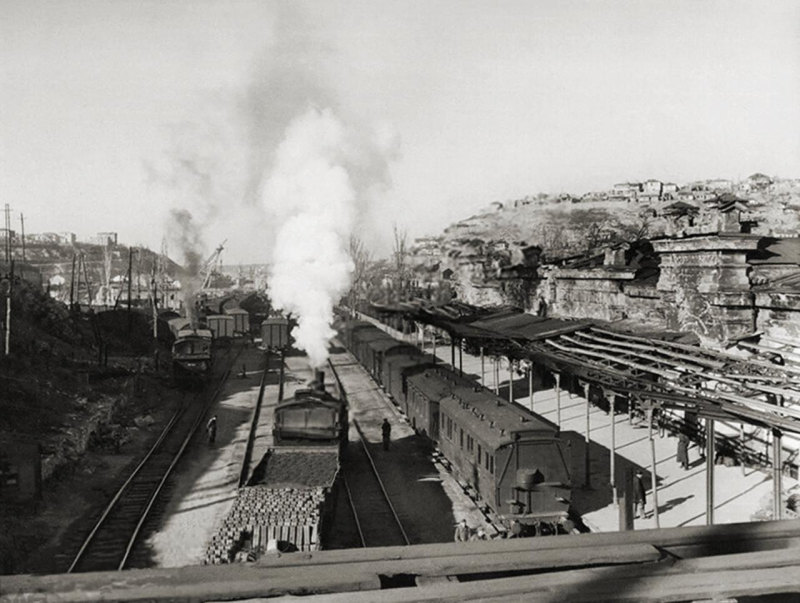 Железнодорожный вокзал. 1945 г.
