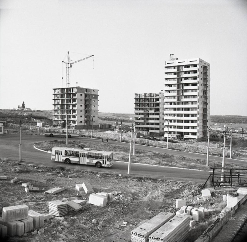 Проспект Победы. Конечная троллейбуса №9. 1968 г.