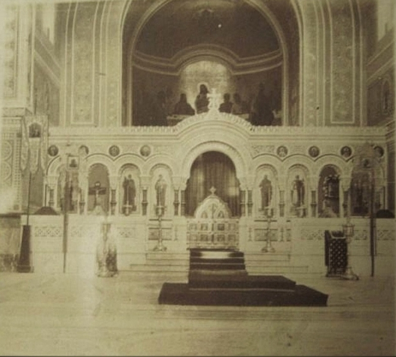 Алтарь Владимирского собора в Херсонессе. До революции.