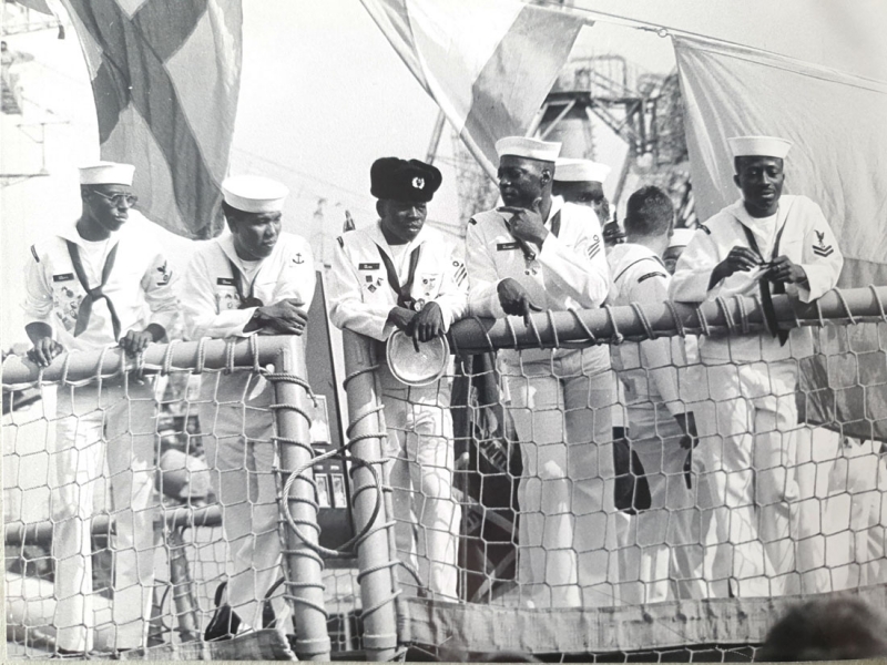 Американские моряки в Севастополе. 1989 г.