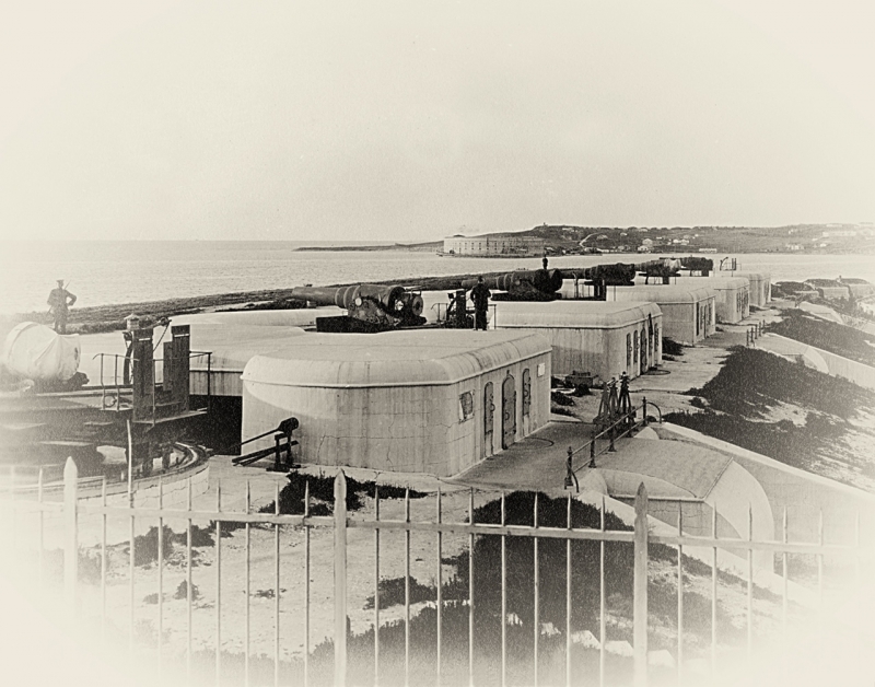 Батарея № 9. Сегодня здесь яхтклуб флота. 1919 г.