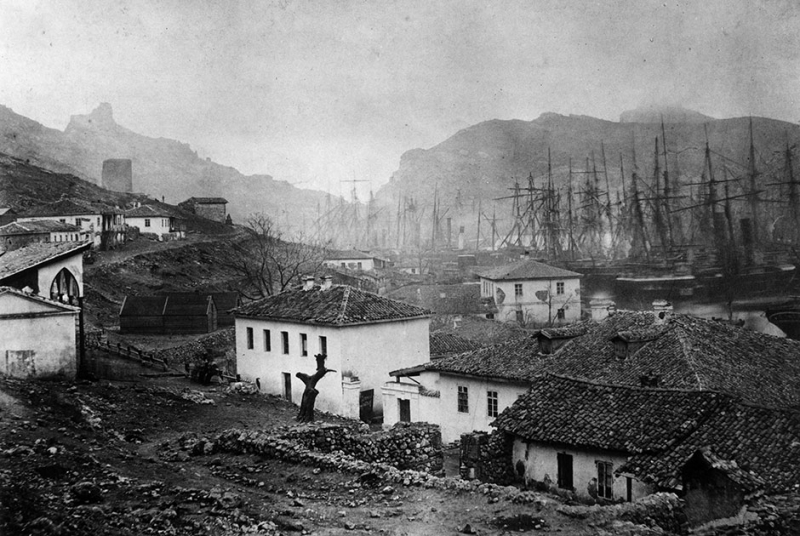 База английского флота в Балаклаве 1854 г.