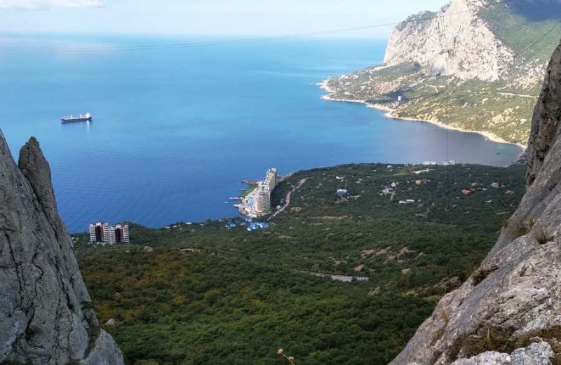 Бухта Ласпи. Вид сверху.