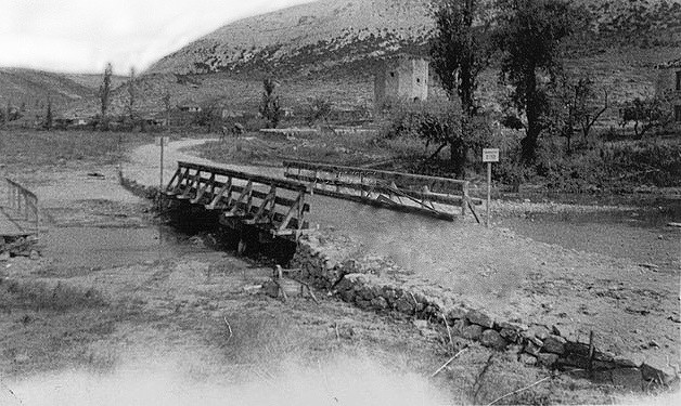 Чоргунь. Мост через реку Черную. 1943 г.