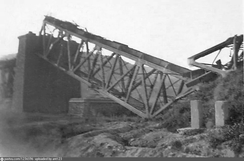 Взорванный Камышловский мост