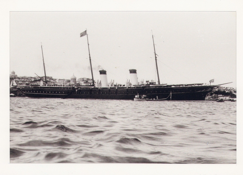 Императоская яхта Штандарт на Севастопольском рейде. 1902 г.