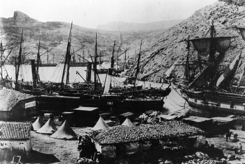 Корабли англичан в Балаклаве