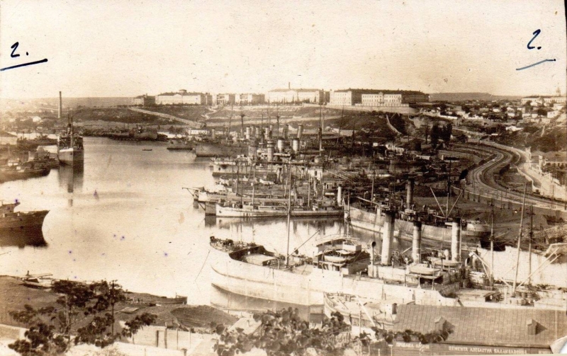 Корабли в Южной бухте. 1915 г.