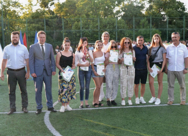 Кубок Губернатора 2019 года. Награждение девичьей команды художественного колледжа.