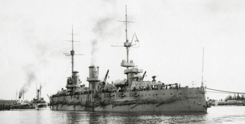 Линкор Императрица Мария в Севастопольской бухте. 1914 г.