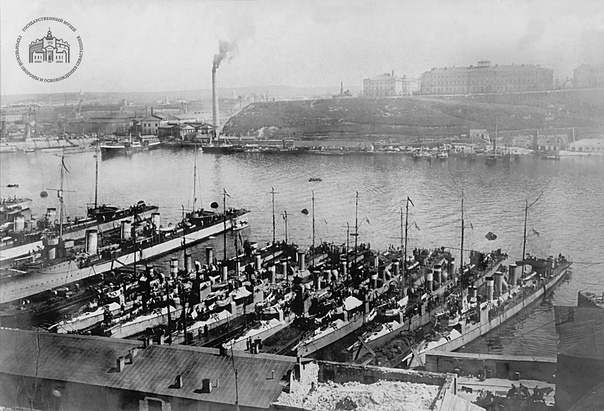 Миноносцы в Южной бухте. 1914 г.