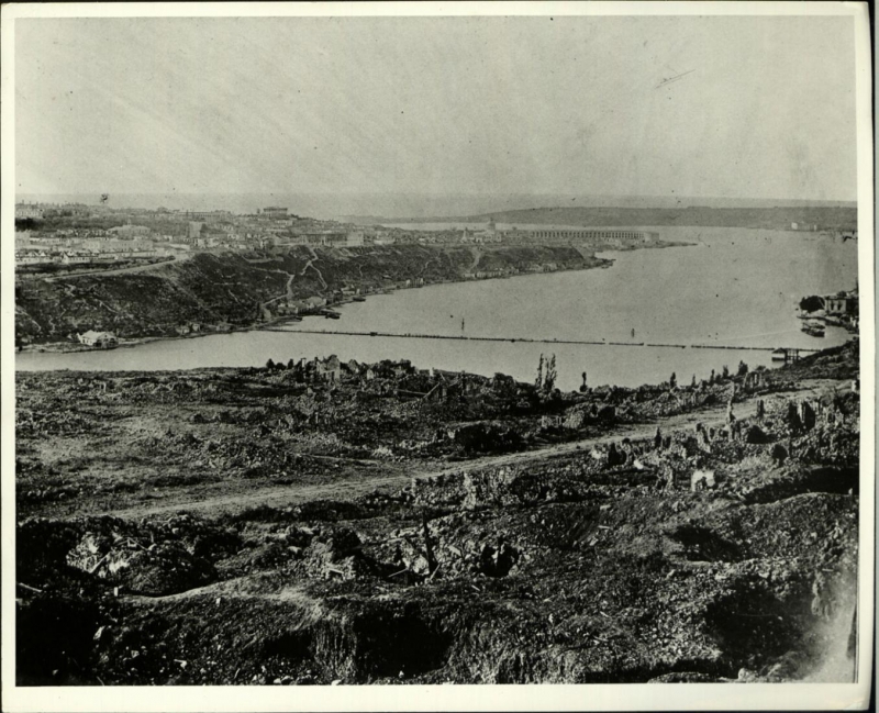 Мост через Южную бухту. 1854 г.