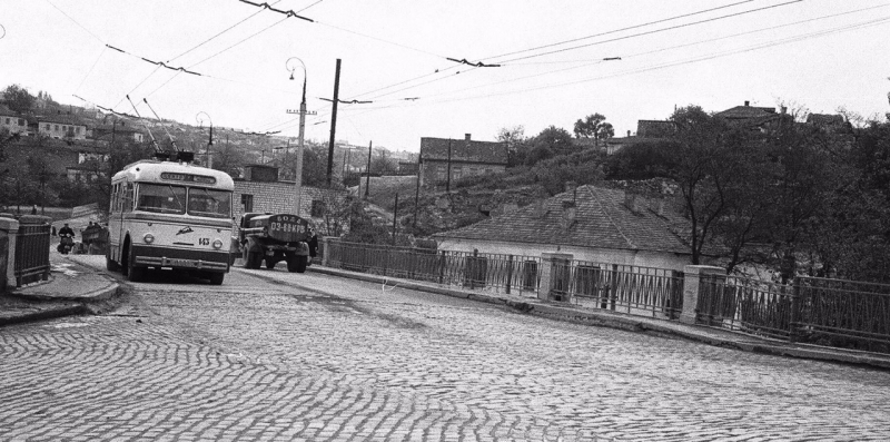 Мост через ждпути у вокзала. 1960-е годы