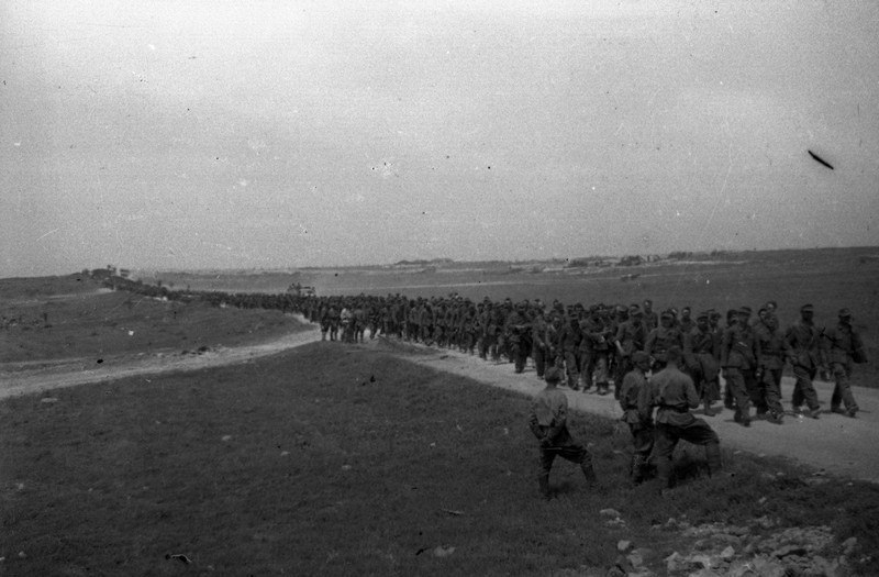Пленные немцы. 1944 г.