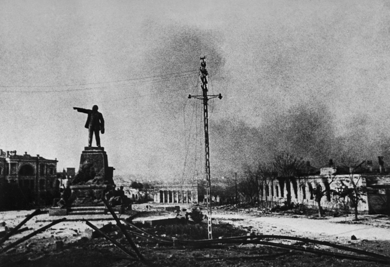 Площадь П. С. Нахимова 1942 г.