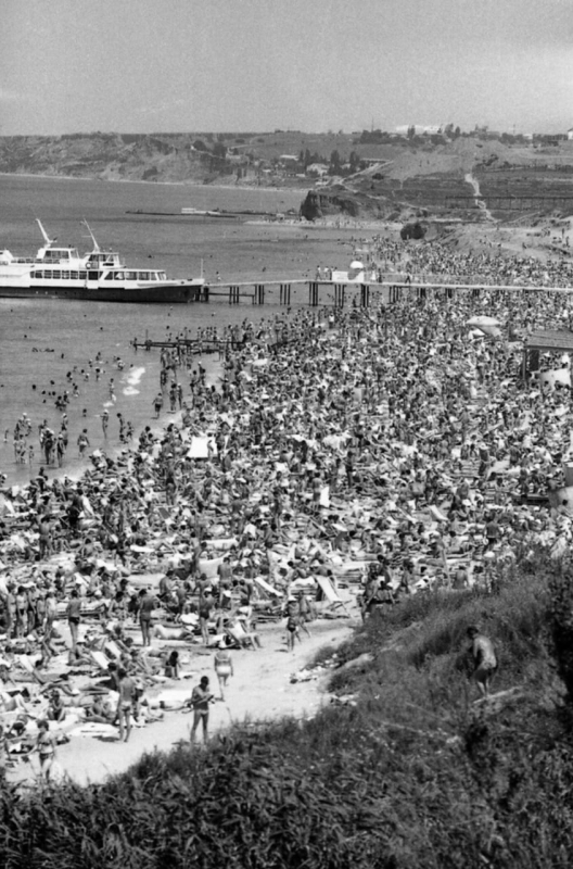 Пляж Учкуевка 80-е годы