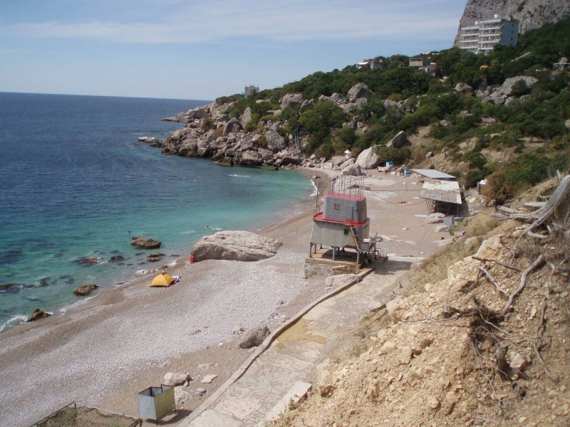 Пляж в пионерском лагере Батилиман