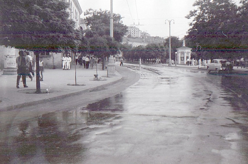 Проспект Нахимова. Было время, и улицы мыли! 1963 г.