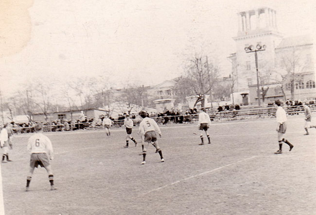 Стадион Авангард (Чайка) до реконструкции в шестидесятых годах.