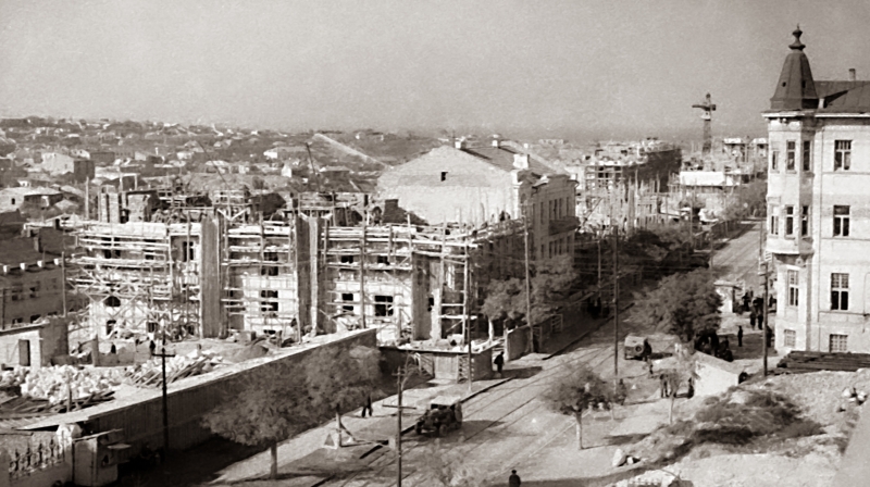 Строительсво на Большой Морской. Конец 40-х годов. Начало 50-х годов