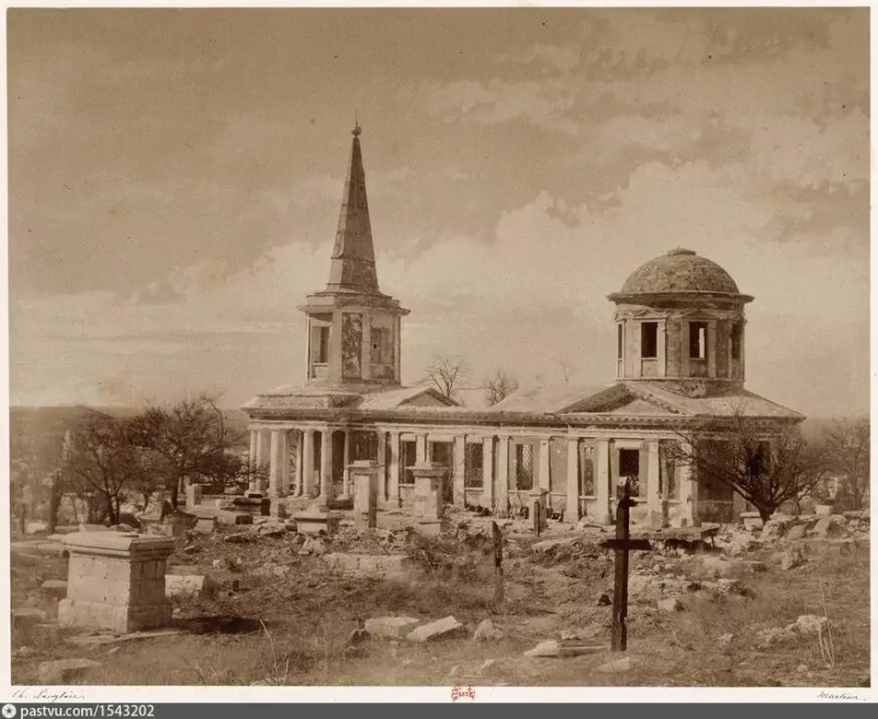 Церковь Всех святых на старом городском кладбище. 1855 г.