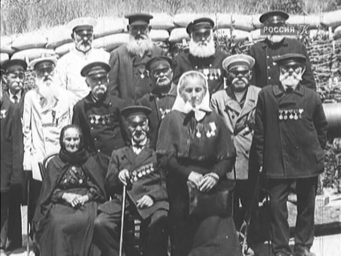 Ветераны Первой обороны Севастополя. Фото 1905 года.