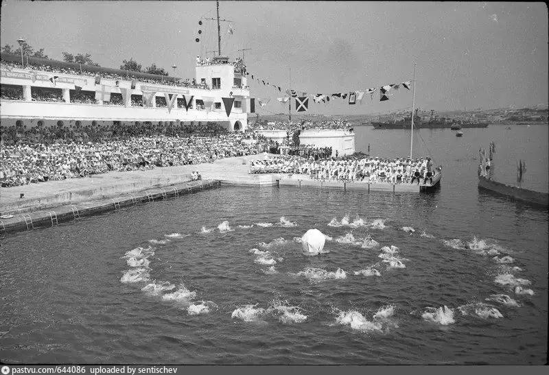 Водная станция флота. Водный праздник. 1959 г.