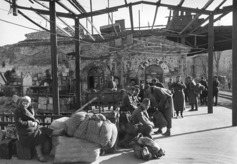 Жд вокзал при немцах