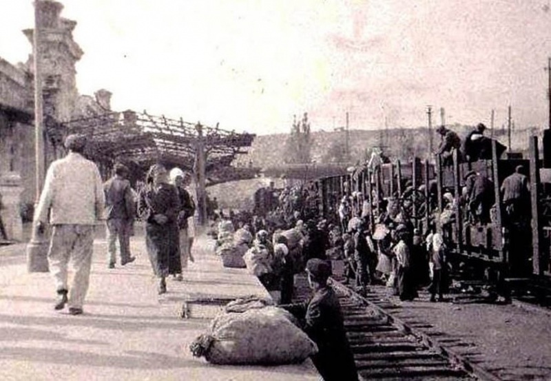 Жд вокзал в 1943 году.