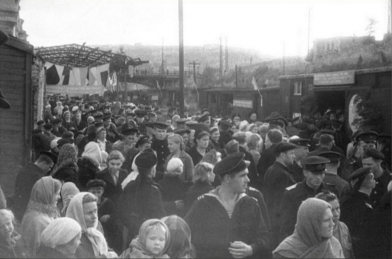 Жд вокзал. Конец 1940-х годов